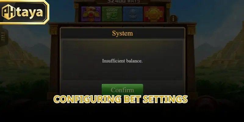 Before starting gameplay, users can adjust bet values according