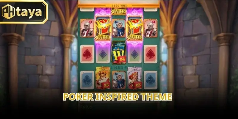 Poker Win is visually inspired by traditional poker tables and casino-style