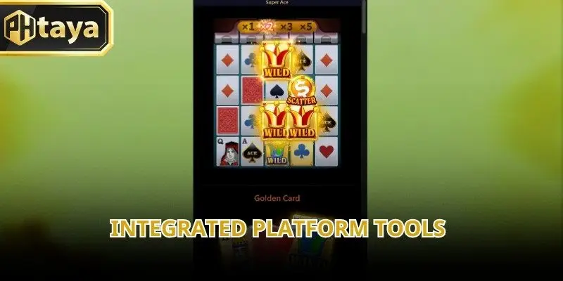 The platform integrates Super Ace with essential account management features