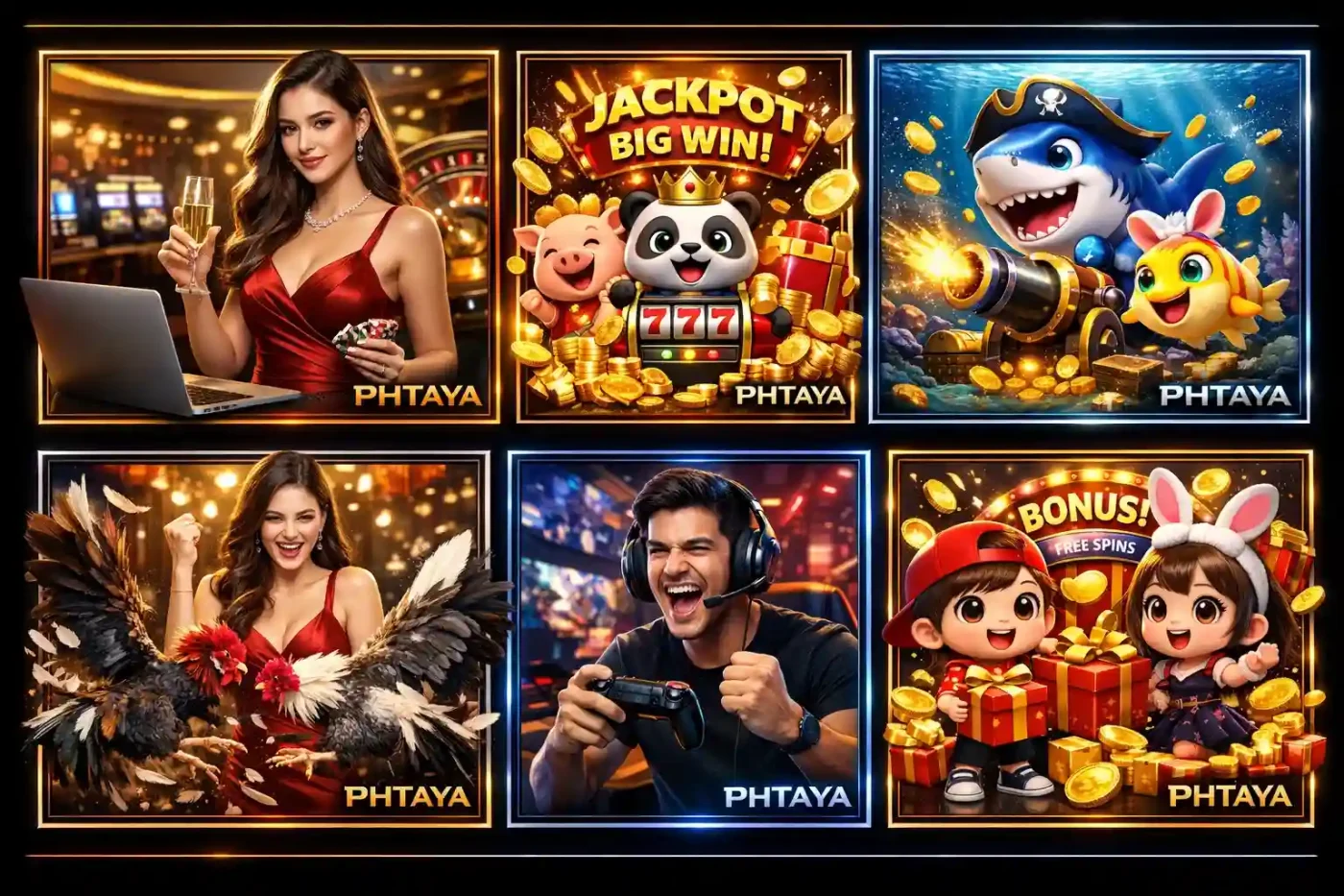 PHTAYA online casino platform featuring slots, fish game, esports and bonus rewards for players in the Philippines